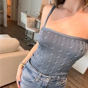 Ralph Lauren Blue Knit Tank